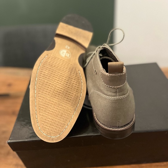 B2 (Browns) Army Green Denim Mens Dress Boots - Picture 5 of 5